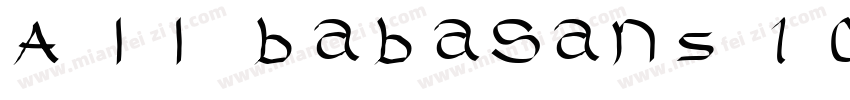 A ll babaSans 102 V2 Num_Alipay字体转换